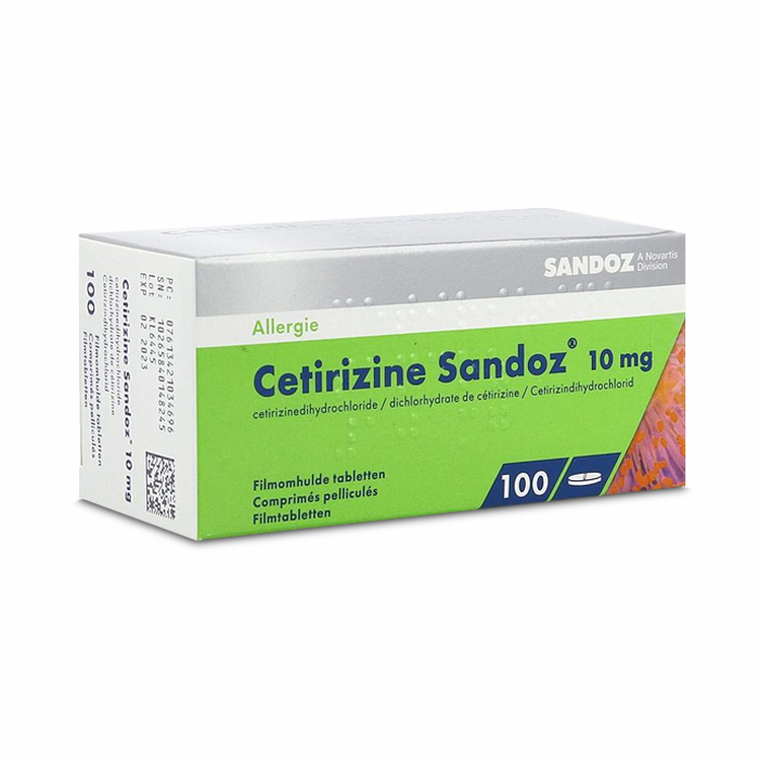 Image of Cetirizine Sandoz 10mg 100 Tabletten 