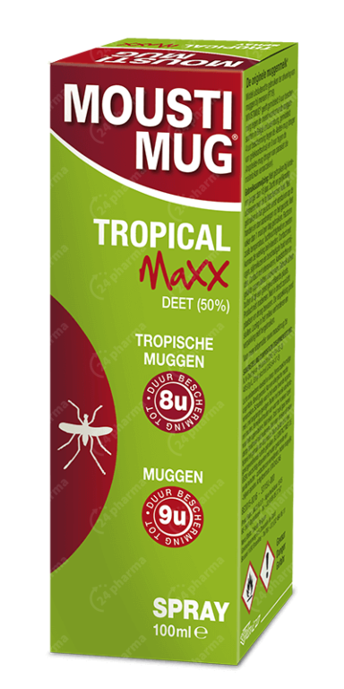 Moustimug Tropical Maxx 50% DEET Anti-Moustiques Spray 100ml