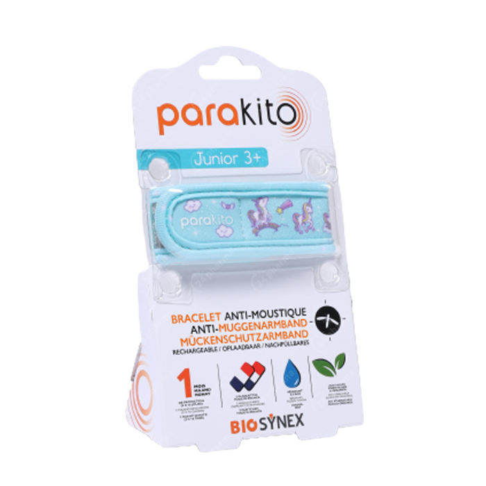 Parakito Bracelet Antimoustique Rechargeable Junior 1 Plumes