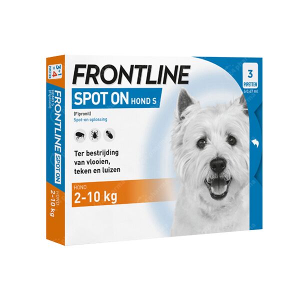 Spot-On Hond 2-10kg Vlooien/ Teken 3x0,67ml online Bestellen / Kopen