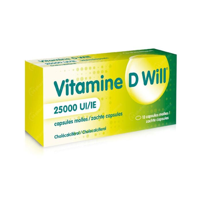 abortus Post impressionisme Petulance Vitamine D Will 25000IE 12 Zachte Capsules online Bestellen / Kopen