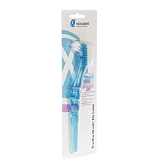 Miradent Protho-Brush DeLuxe Brosse Prothèse Dentaire Bleue 1 Pièce