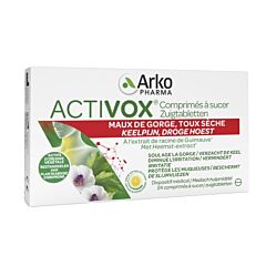 Activox Keelpijn/ Droge Hoest Citroen 24 Zuigtabletten