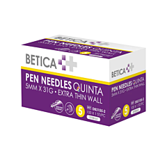 Betica Quinta Stylo Aiguilles Diabète - 5mmx31g - 100 pièces