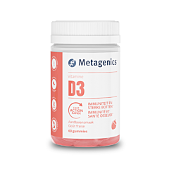 Metagenics Vitamine D 1000IE Gommes - Fraise - 60 Pièces