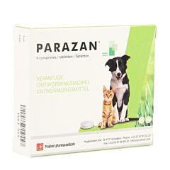 Parazan Ontwormingsmiddel - 6 Tabletten
