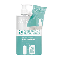 SVR Physiopure Eau Micellaire + Eco Recharge 2x400ml