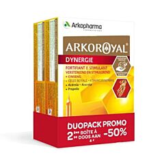 Arkopharma ArkoRoyal Dynergie Fortifiant & Stimulant Duopack 2x20 Ampoules