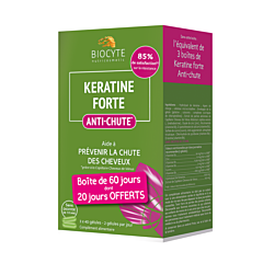 Biocyte Keratine Forte Anti-Chute 120 Gélules PROMO 20 Jours OFFERTS