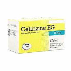 Cetirizine EG 10mg 100 Comprimés Pelliculés