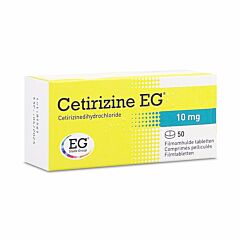 Cetirizine EG 10mg 50 Comprimés Pelliculés