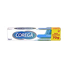 Corega Free Crème Adhésive pour Prothèse Dentaire Tube Pack Avantage 70g