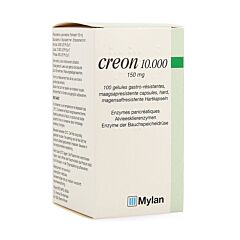 Creon 10.000 150mg Enzymes Pancréatiques 100 Gélules Gastro-Résistantes
