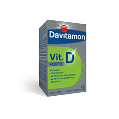 Davitamon Vitamine D Forte Goût Citron 75 Comprimés Fondants
