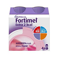 Fortimel Extra 2kcal Fraise 4x200ml