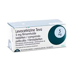 Levocetirizine Teva 5mg 100 Comprimés Pelliculés