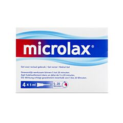 Microlax Gel Rectal Constipation Occasionnelle 4x5ml