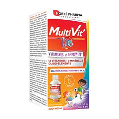 Forté Pharma Multivit' Kids Solution Buvable - Goût Pêche - 150ml