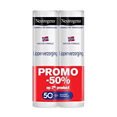 Neutrogena Stick Lèvres 2x4,8g Promo 2ième à -50%