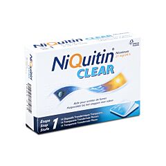 NiQuitin® Clear Patch 21 mg 14 p. – Arrêter de Fumer – pas besoin de cigarette pendant 24 h