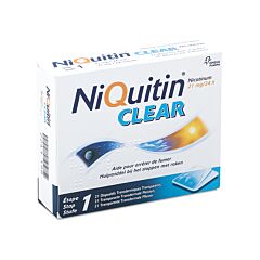 NiQuitin® Clear Patch 21 mg 21 st. – Stoppen met Roken – 24 u geen behoefte aan een sigaret