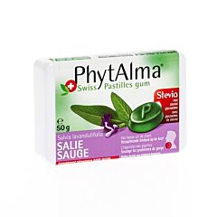 PhytAlma Pastilles Gum Sauge Sans Sucre + Stevia 50g