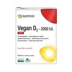 Quercus Vegan D3 2000IU 100 Comprimés