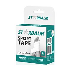 Star Balm Bande Sport Blanche - 3,8cmx10m - 1 Pièce