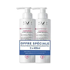 SVR Sensifine Dermo-Nettoyant Visage Yeux & Lèvres Duopack 2x400ml Promo 2ème à -40%