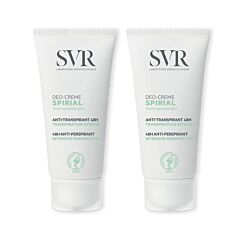 SVR Spirial Deo-Crème 48h - Transpiration Intense - Duopack 2x50ml NF