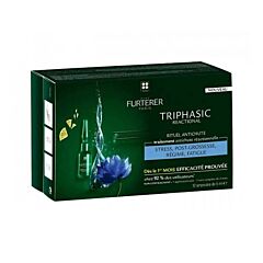 René Furterer Triphasic Reactional Traitement Anti-Chute de Cheveux Réactionnelle Cure 3 Mois 12 Ampoules x 5ml NF