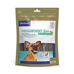 Virbac Veggiedent Zen Hond - <5kg - 15 Kauwstrips