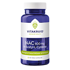Vitakruid NAC 600 mg N-Acetyl-L-Cysteine - 60 Capsules