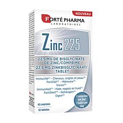 Forté Pharma Zinc 225 60 Comprimés