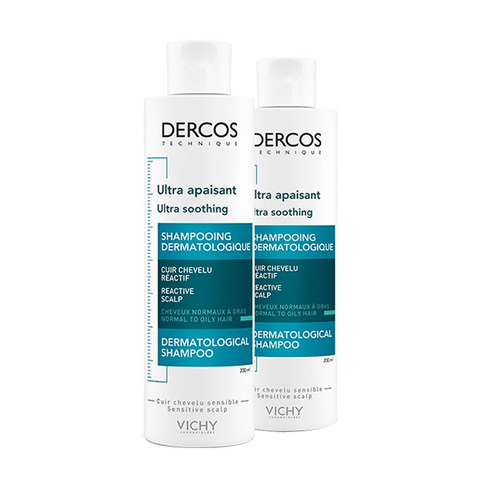 Image of Vichy Dercos Ultra Kalmerend Vet Haar Shampoo Duo Promo 2e -50% 2x200ml