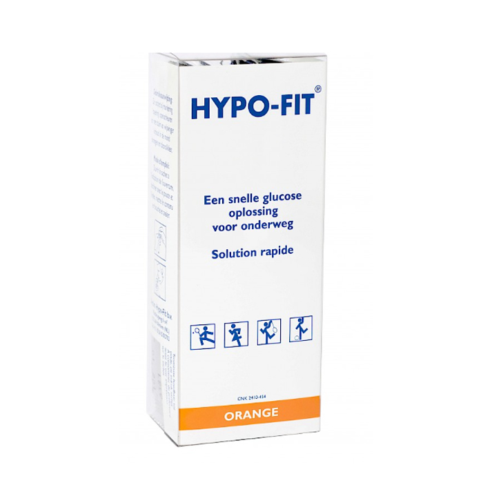 Image of Hypo-Fit Direct Energy Glucoseoplossing - Sinaasappel - 12x18g Zakjes