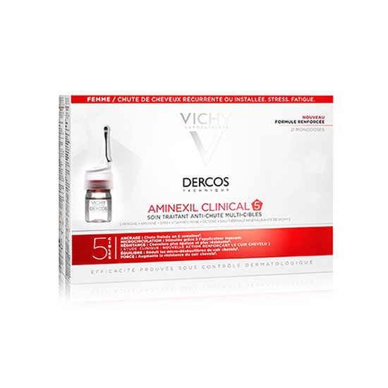 Image of Vichy Dercos Aminexil Clinical 5 Women 21x6ml Ampullen