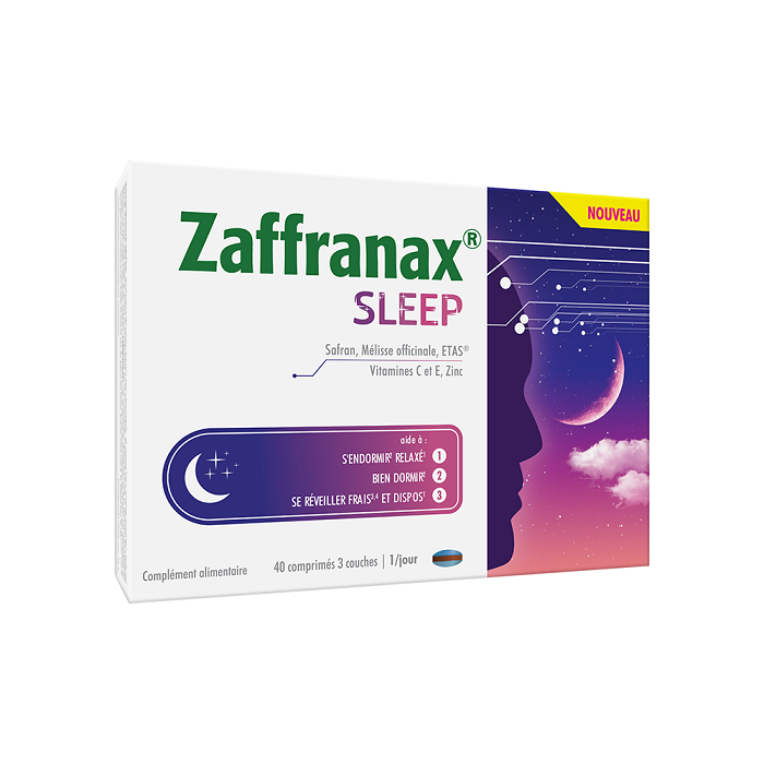 Image of Zaffranax Sleep - Slaap, Vermoeidheid, Stressmomenten - 40 Tabletten